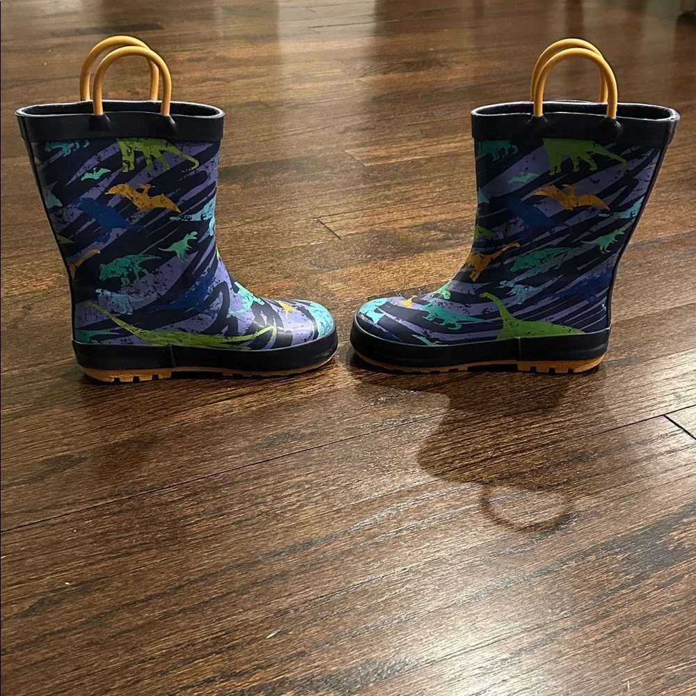 Kids' Colorful Dinosaur Rain Boots Size 6